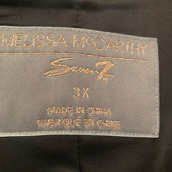 Melissa McCarthy Seven7 Draped Blazer - Charcoal - Size 3X - Picture 3 of 6